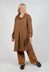 Lyocell Cowl Neck Dress in Acid Tabacco