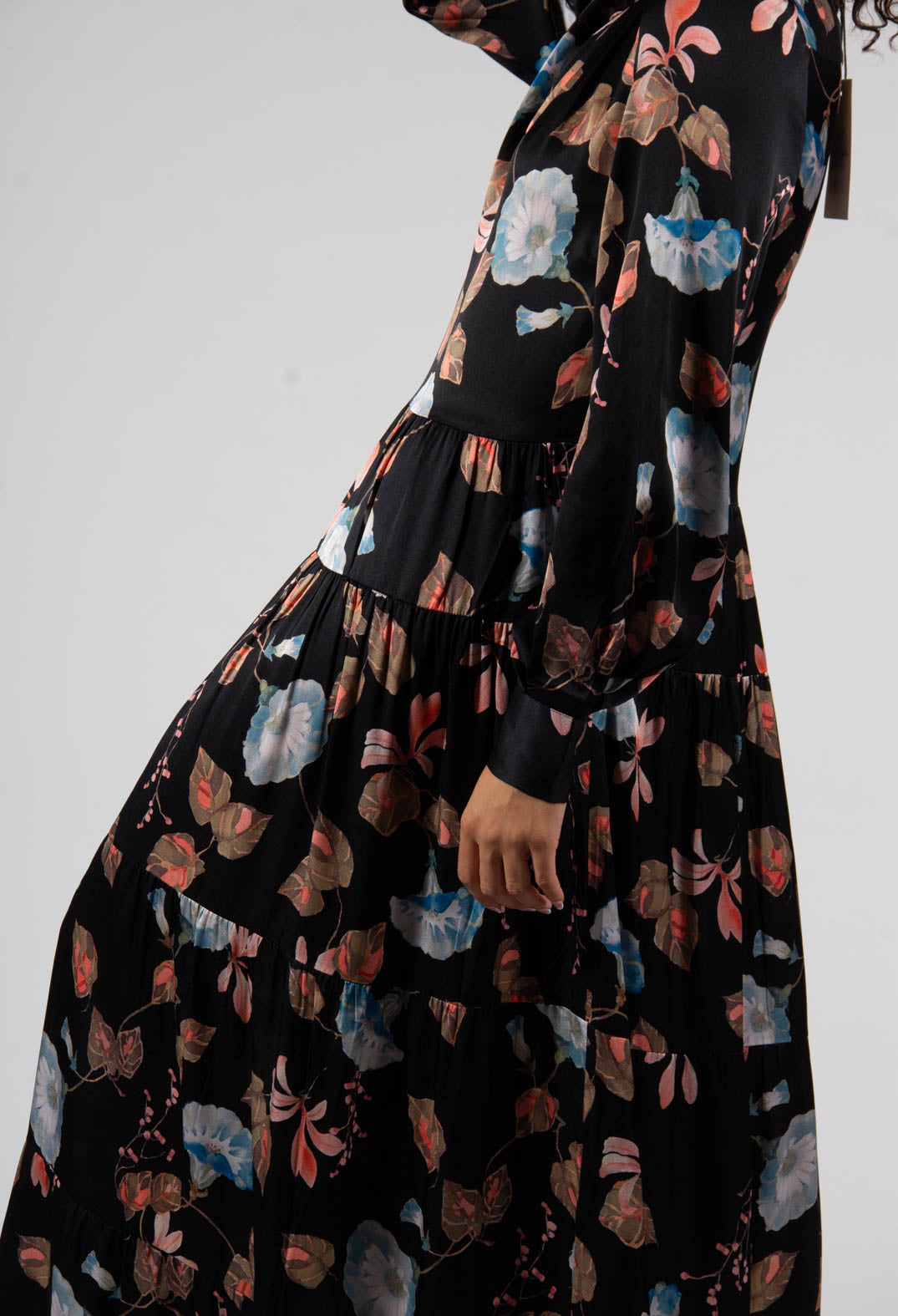 Seraphina Maxi Dress in Bindweed Coal