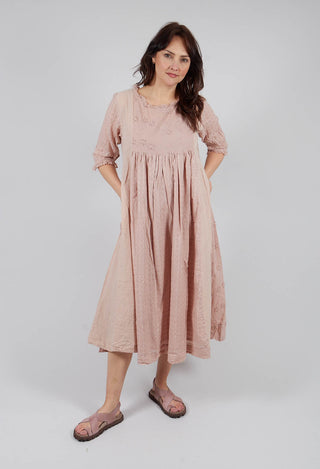 Maina Dress in Broderie Rose
