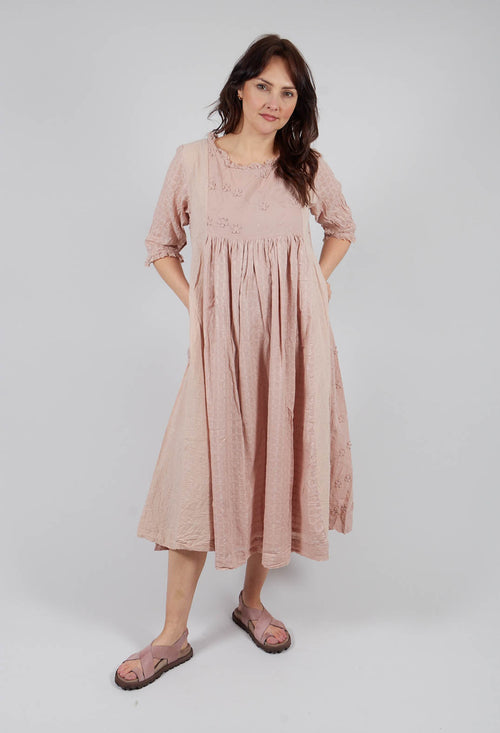 Maina Dress in Broderie Rose