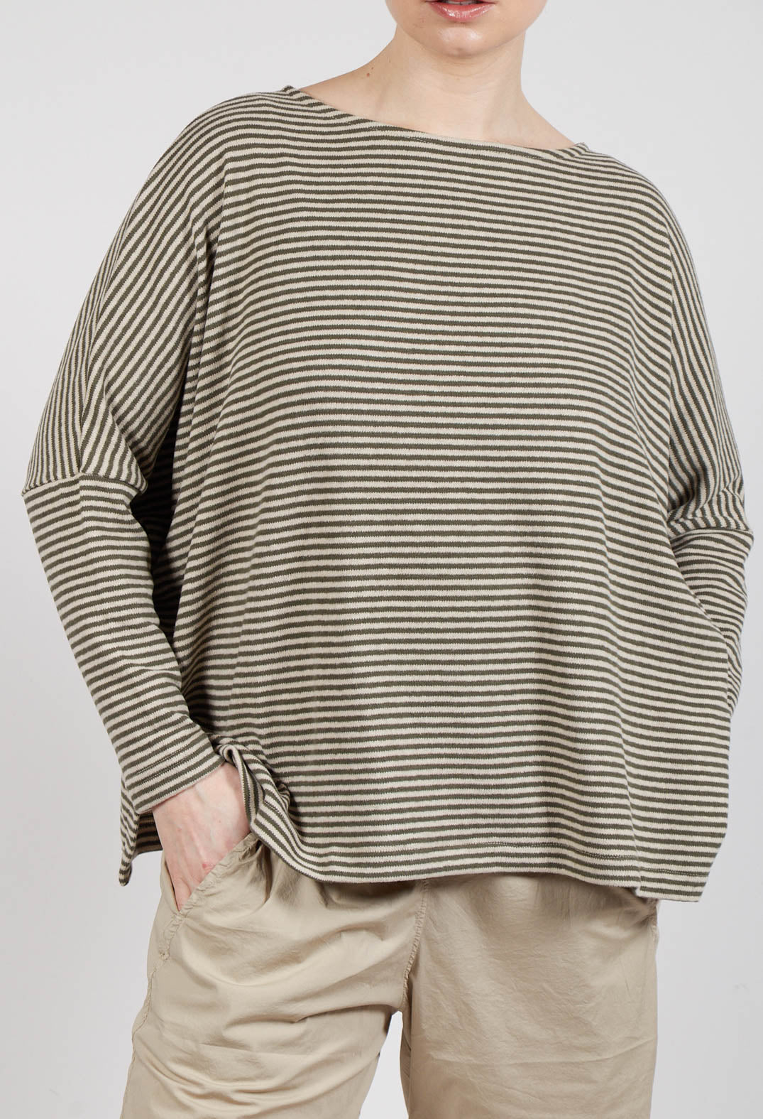 Martis Jumper in Alga Stripe