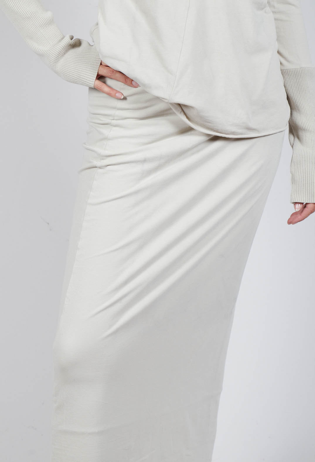 Maxi-Length Bodycon Skirt in Eraser