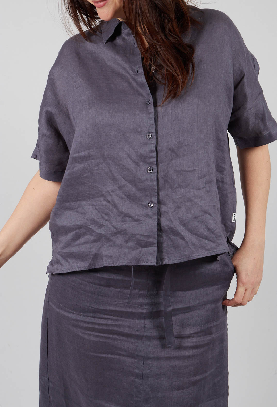 Melaniaalf Shirt in Storm Grey