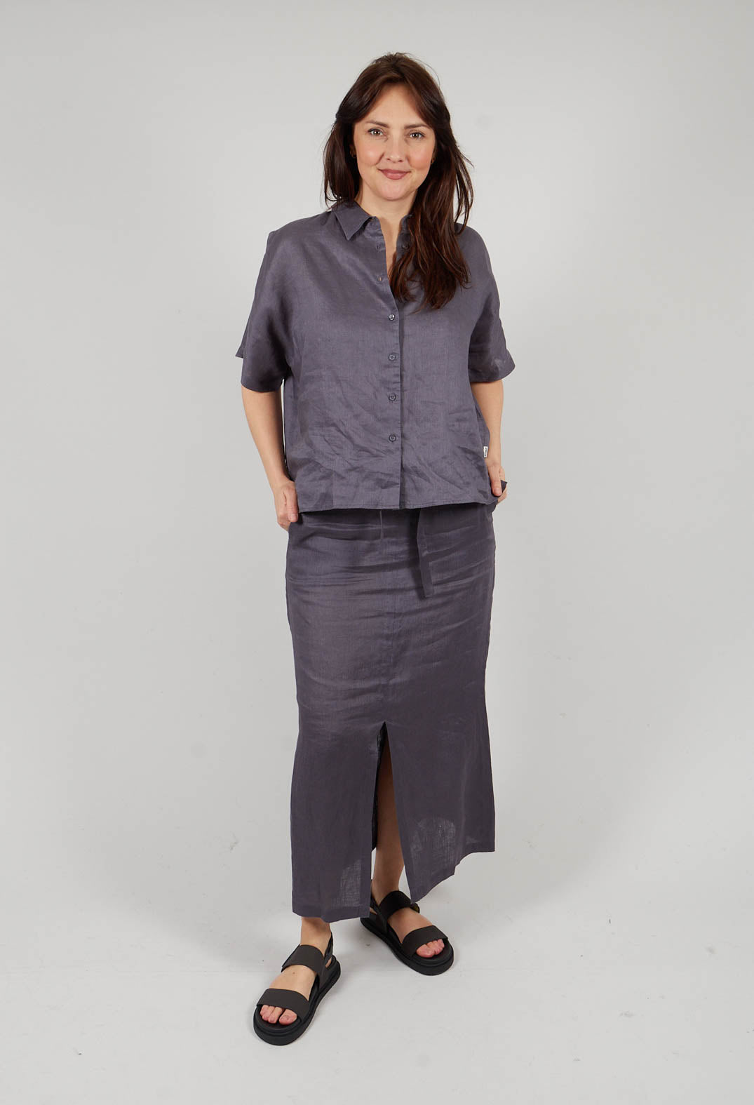 Melaniaalf Shirt in Storm Grey