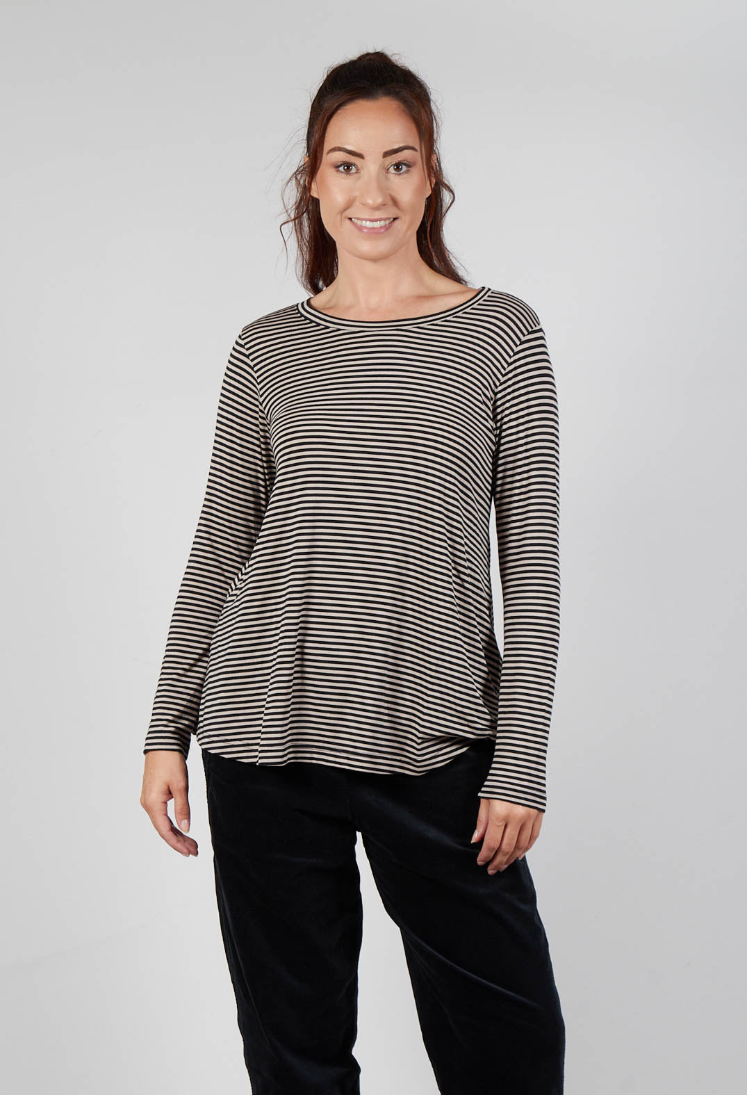 Memi MR T Shirt in Nero Stripe