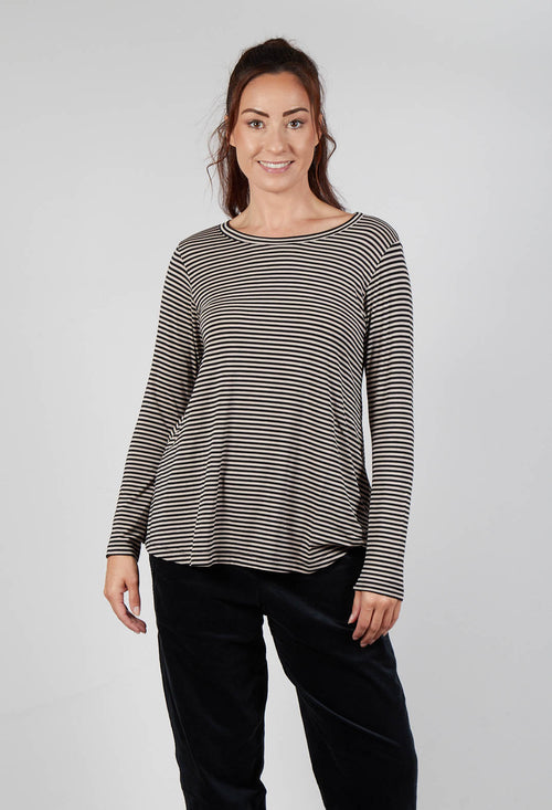 Memi MR T Shirt in Nero Stripe