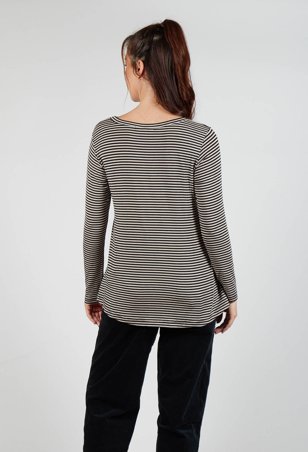 Memi MR T Shirt in Nero Stripe