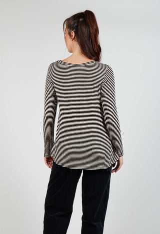 Memi MR T Shirt in Nero Stripe