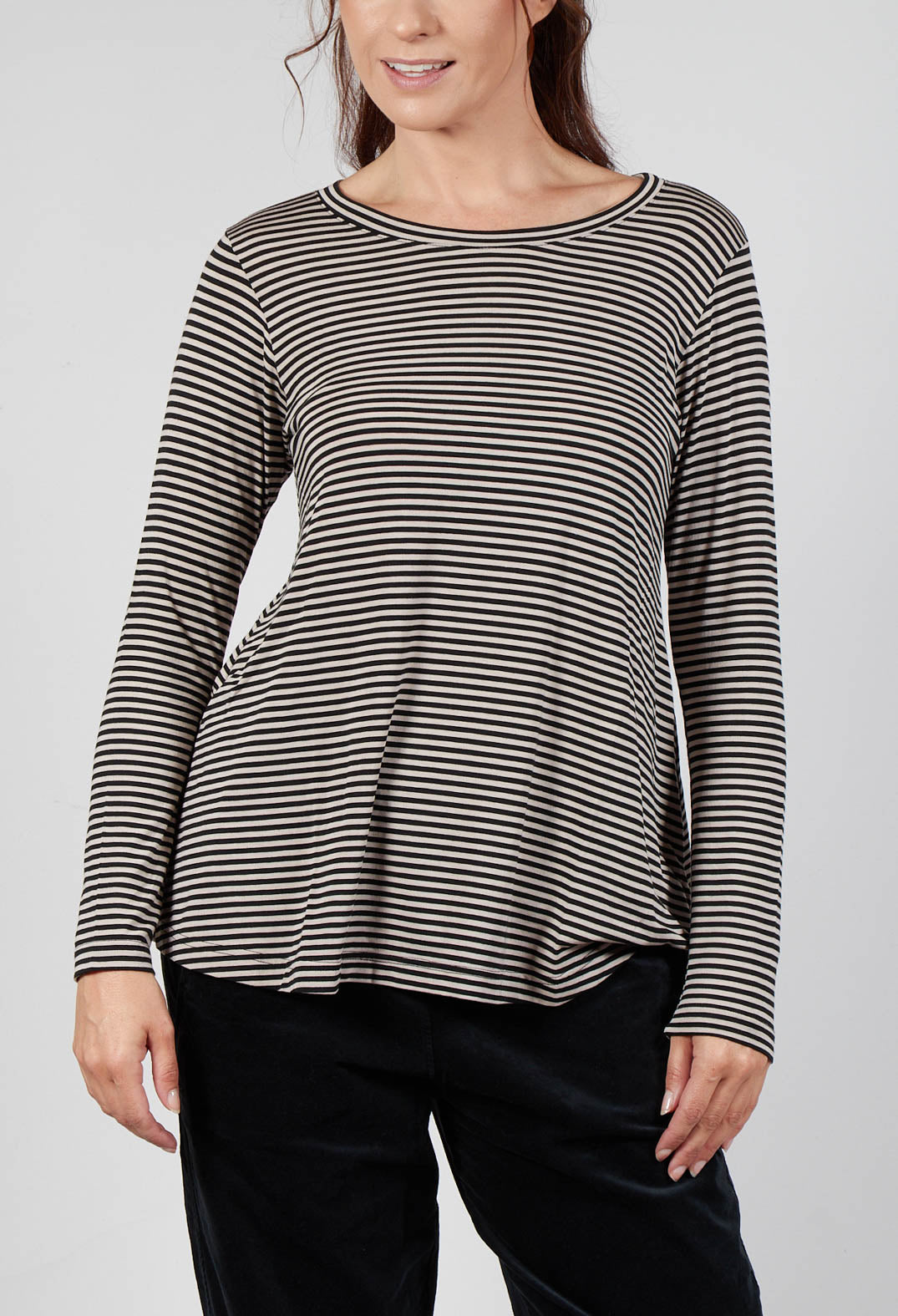 Memi MR T Shirt in Nero Stripe