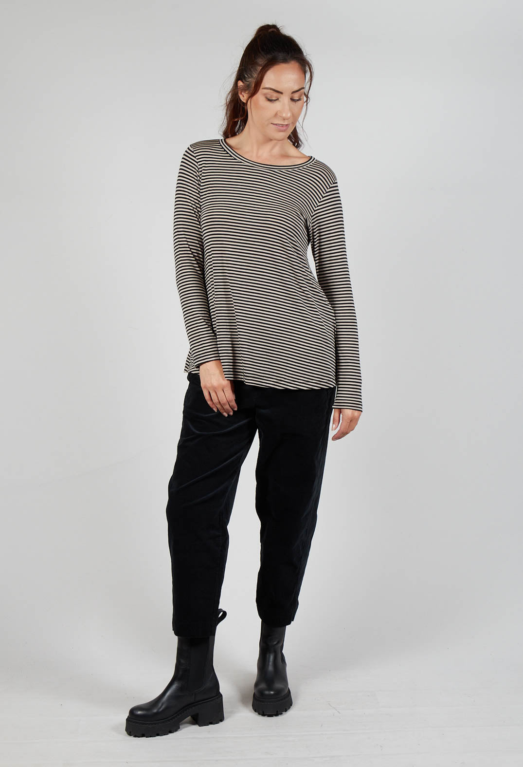 Memi MR T Shirt in Nero Stripe