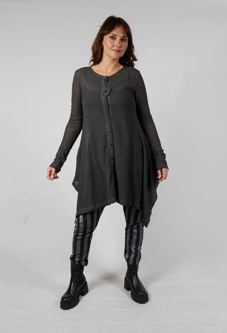 Mesh Bat Jacket in Asphalt