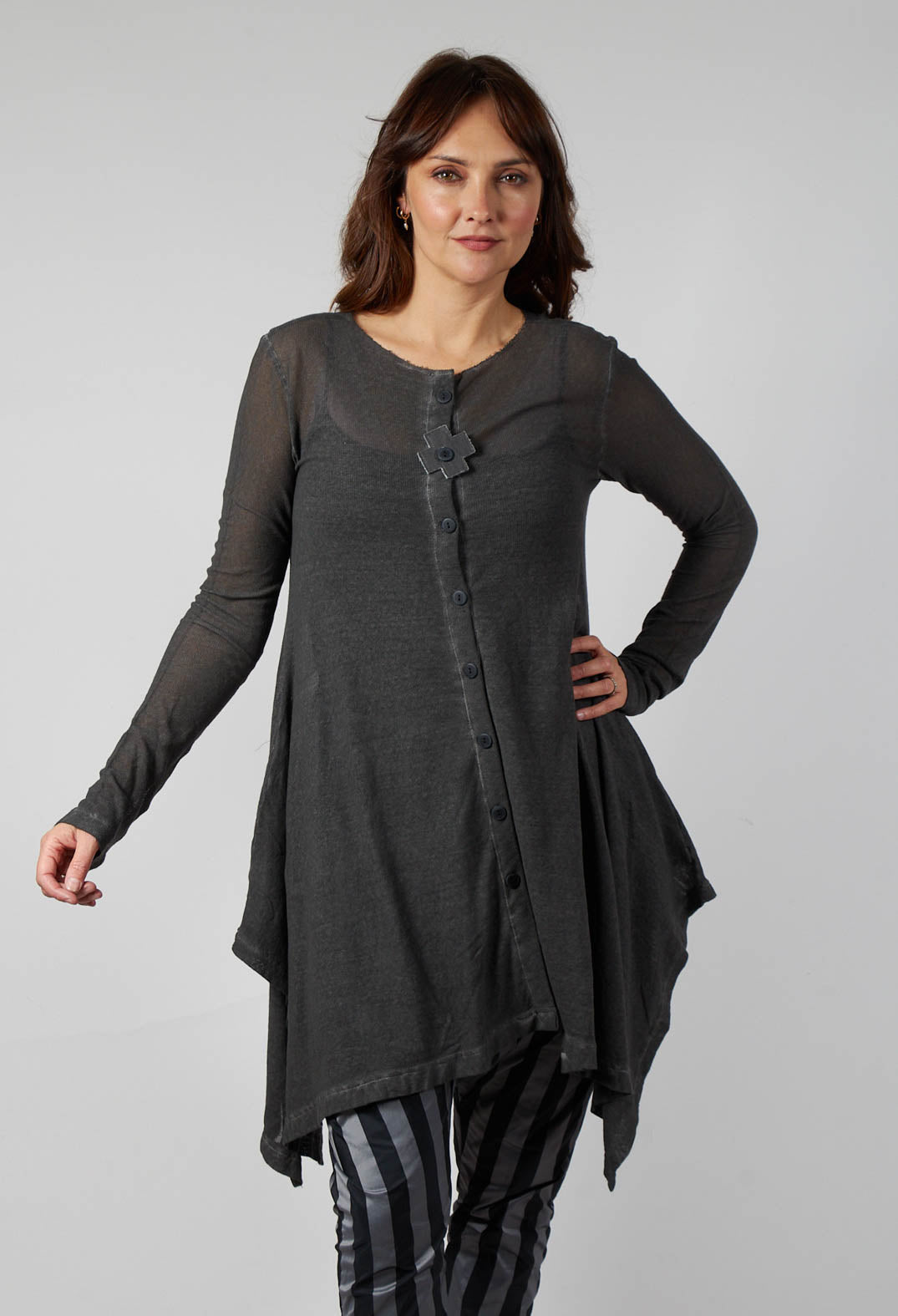 Mesh Bat Jacket in Asphalt