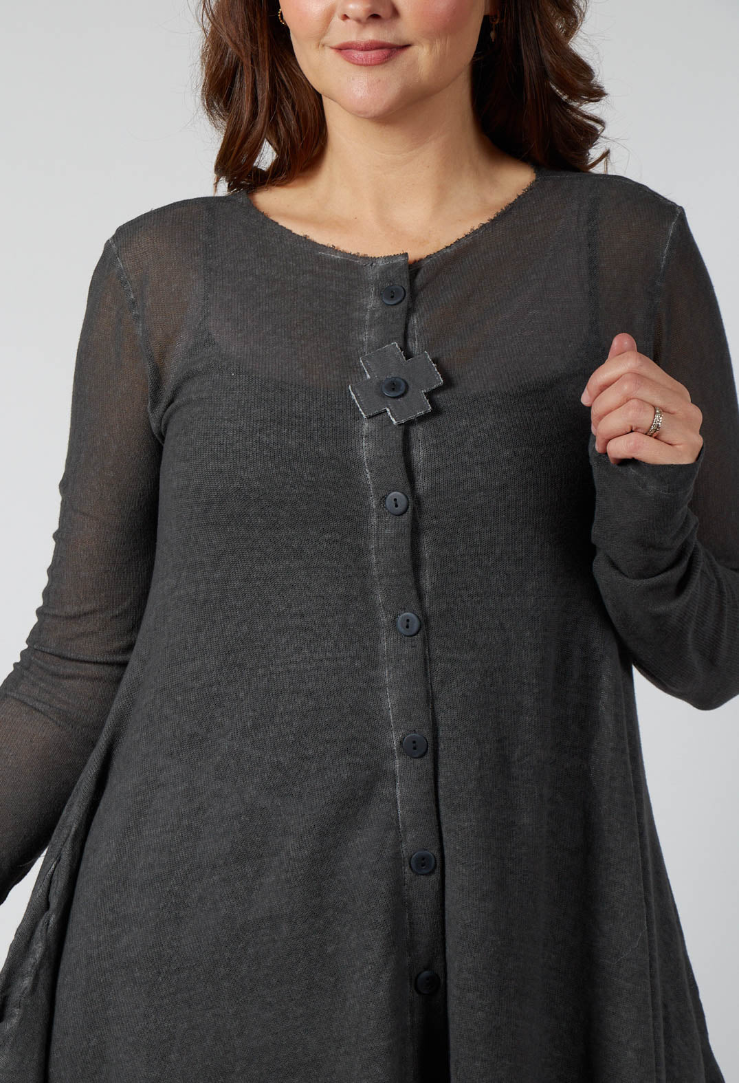 Mesh Bat Jacket in Asphalt