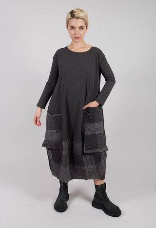 Metti Tsant Check Dress  in Antracite