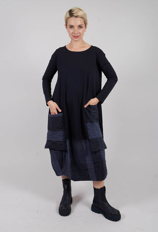 Metti Tsant Check Dress  in Notte
