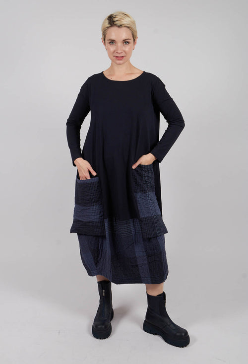 Metti Tsant Check Dress  in Notte