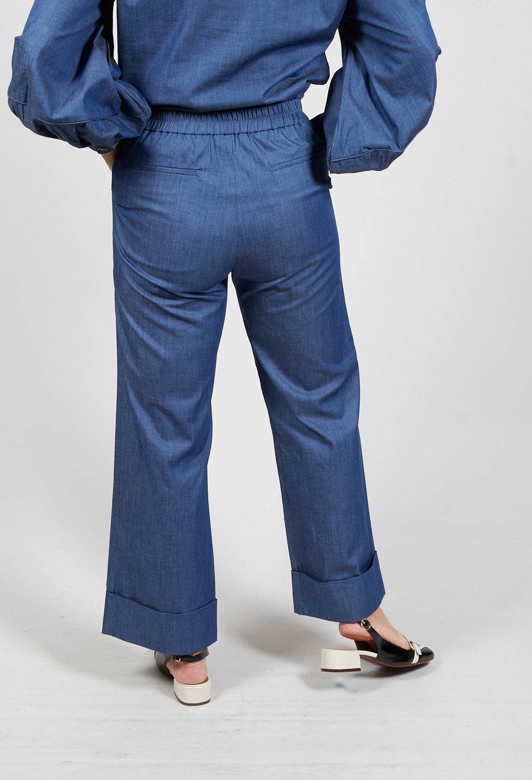 Mika Trousers in Chambray Blue