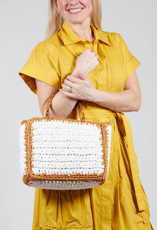 Milos Crochet Bag in White