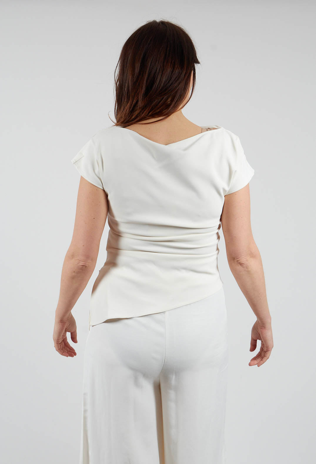 Mira Draped Top in Sea Salt