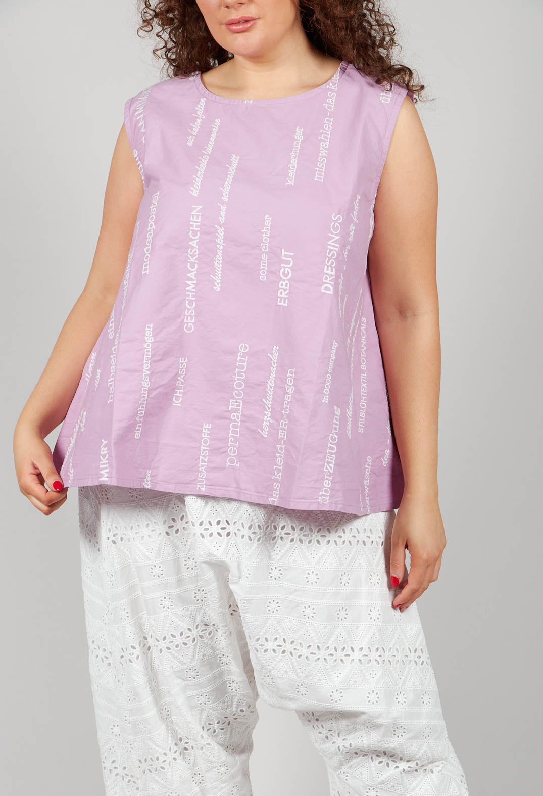 Mischweise Top in Perlmutt