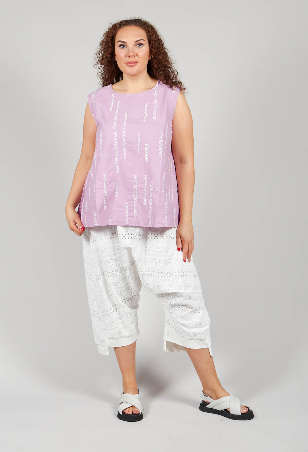 Mischweise Top in Perlmutt