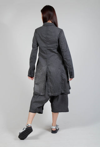 Multi-Pocket Coat in Coal Cloud