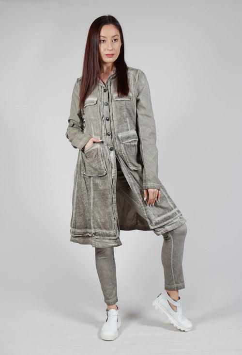 Multi-Pocket Coat in Hay Cloud