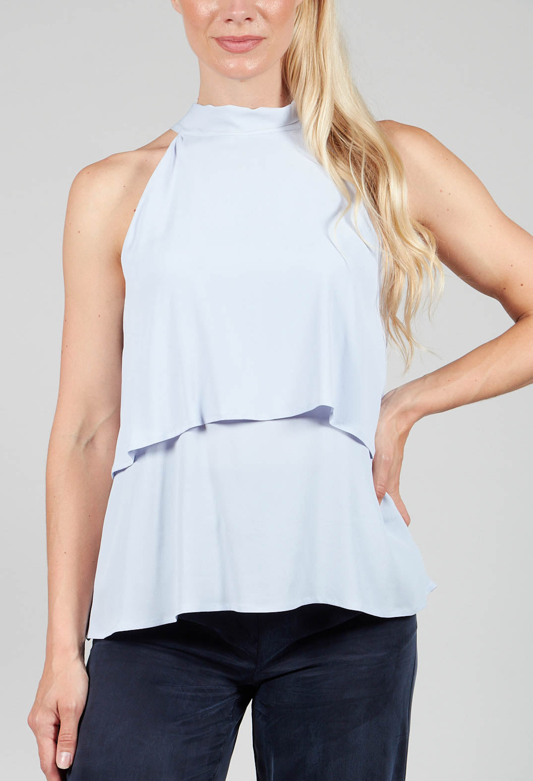 Flounce Top in Hokusay Blue