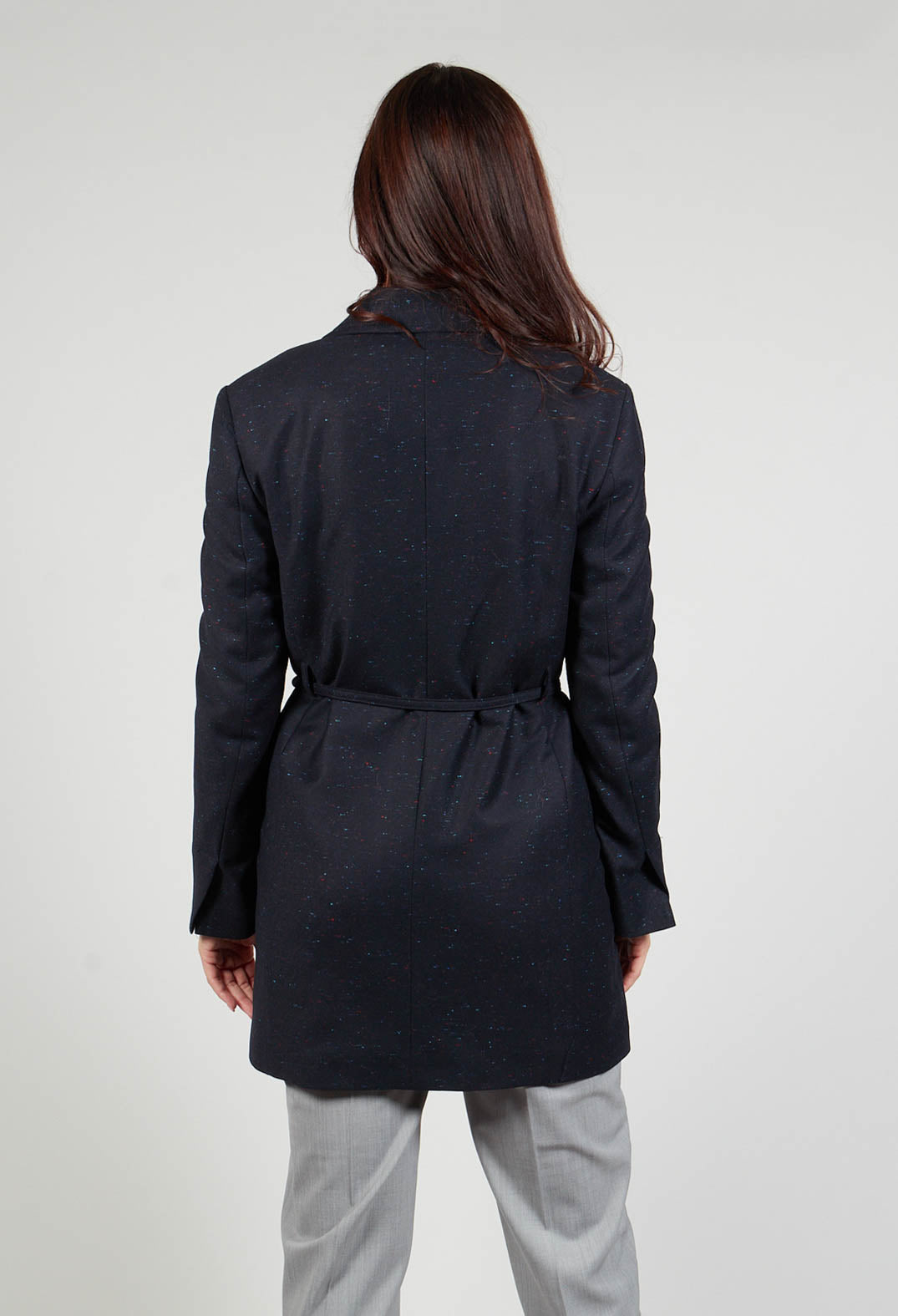 Native Longline Jacket in Navy Blue