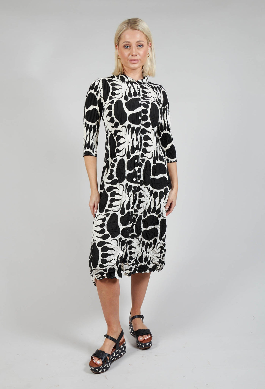 Nehru Dress in Moonbear