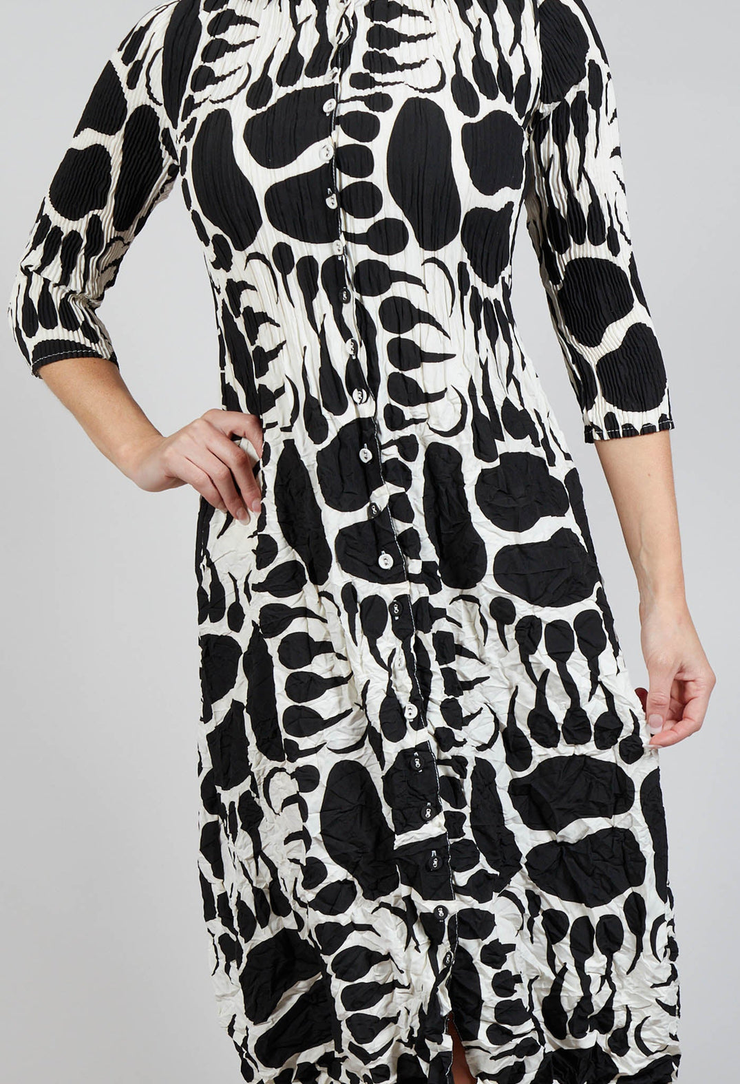 Nehru Dress in Moonbear