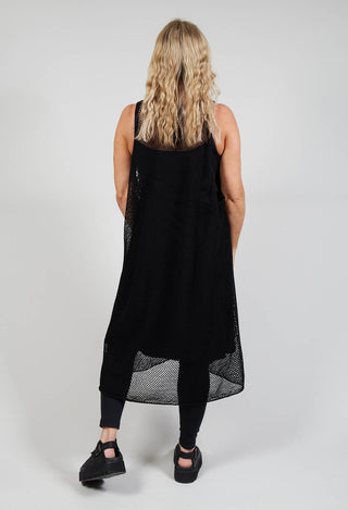 Netted Dress in Black