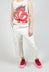 Netted Overlay Trousers in Straw Cloud