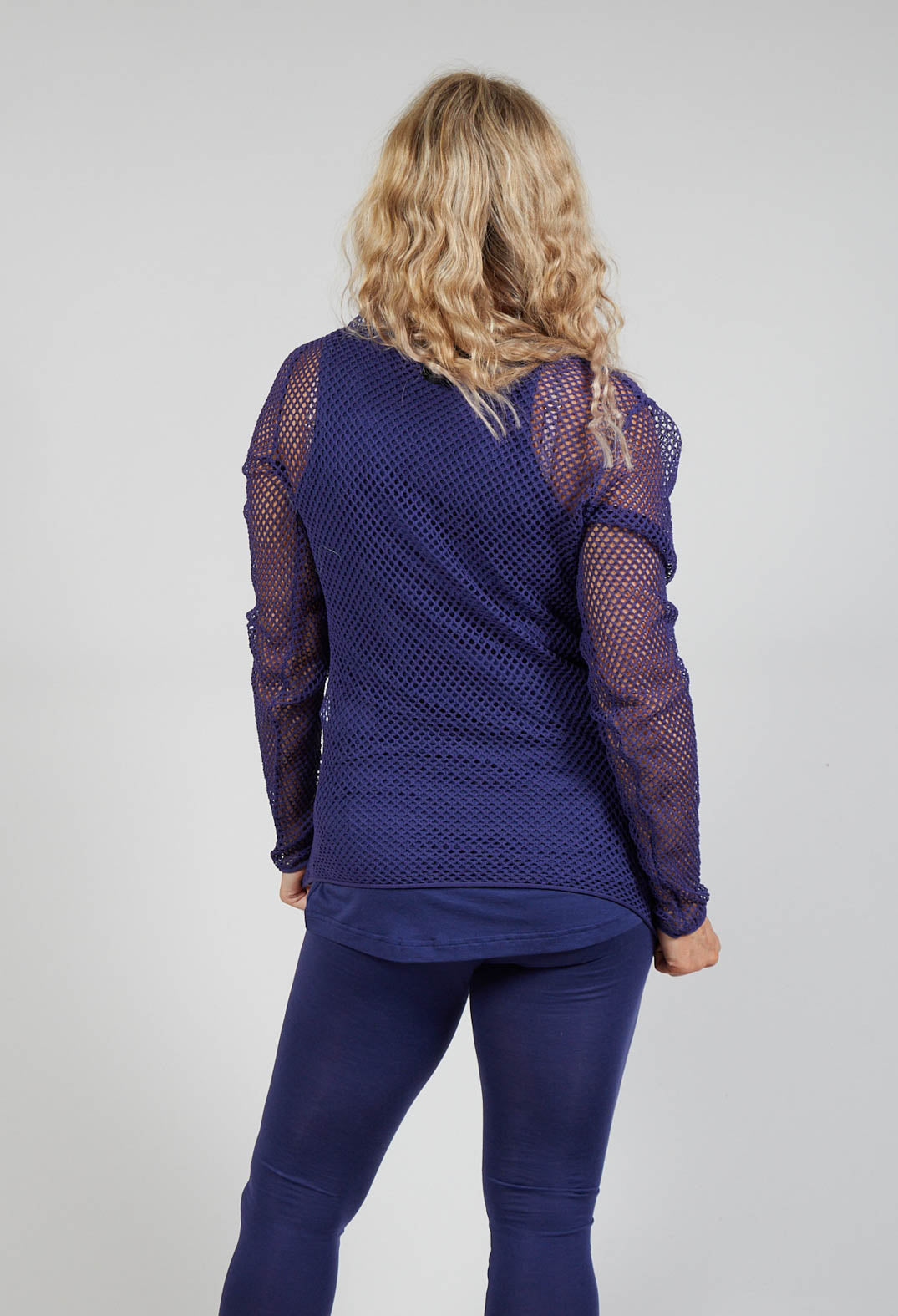 Netted Top in Azur