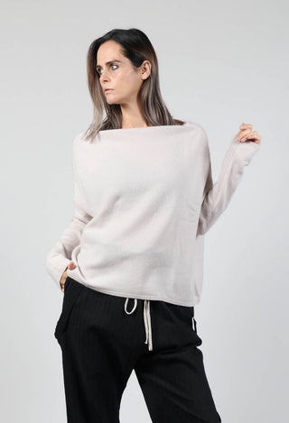New Boat Neck WS Jumper in Fog