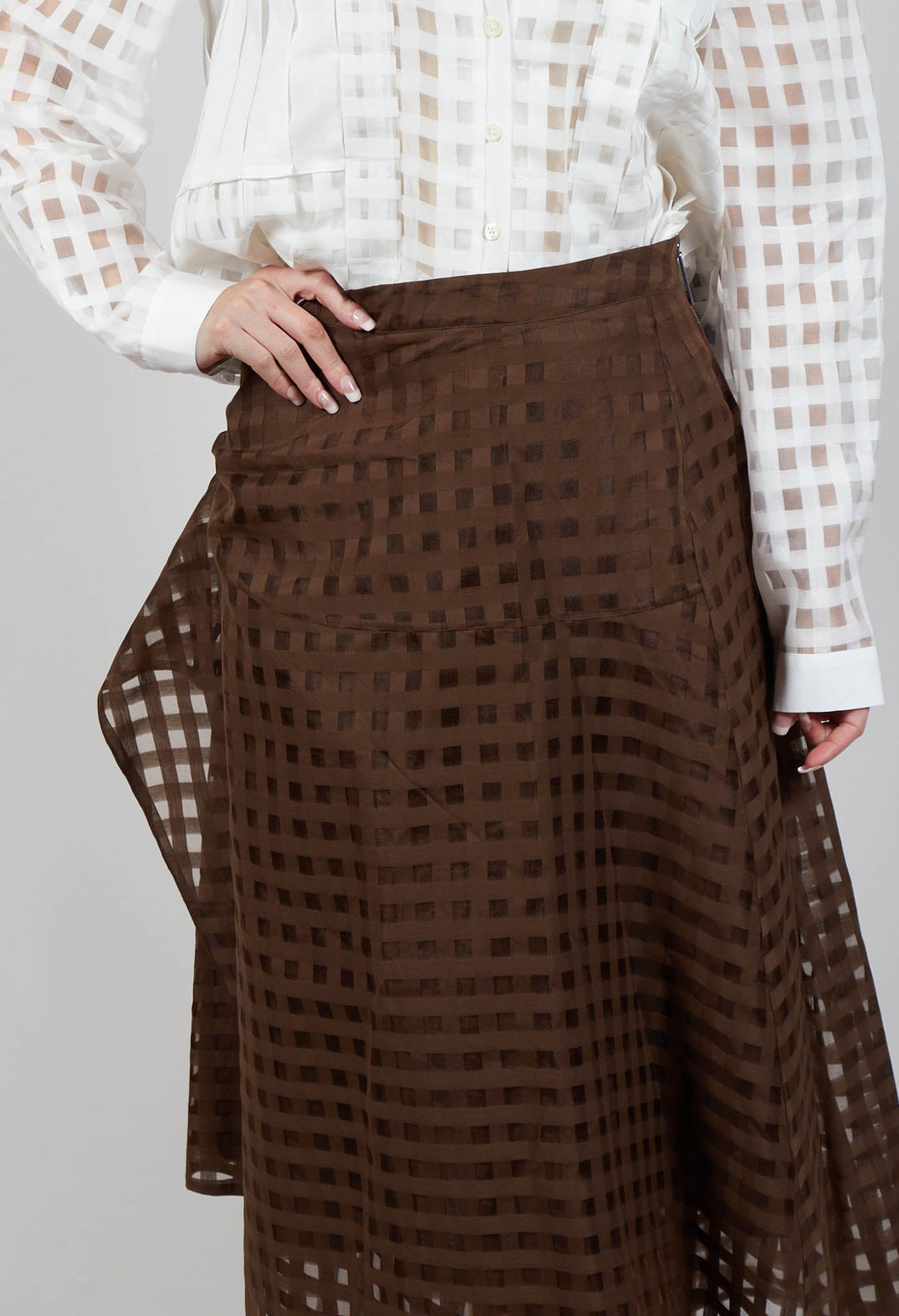 Notorious Skirt in Brown Check