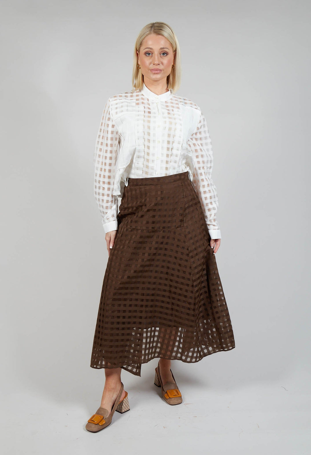 Notorious Skirt in Brown Check