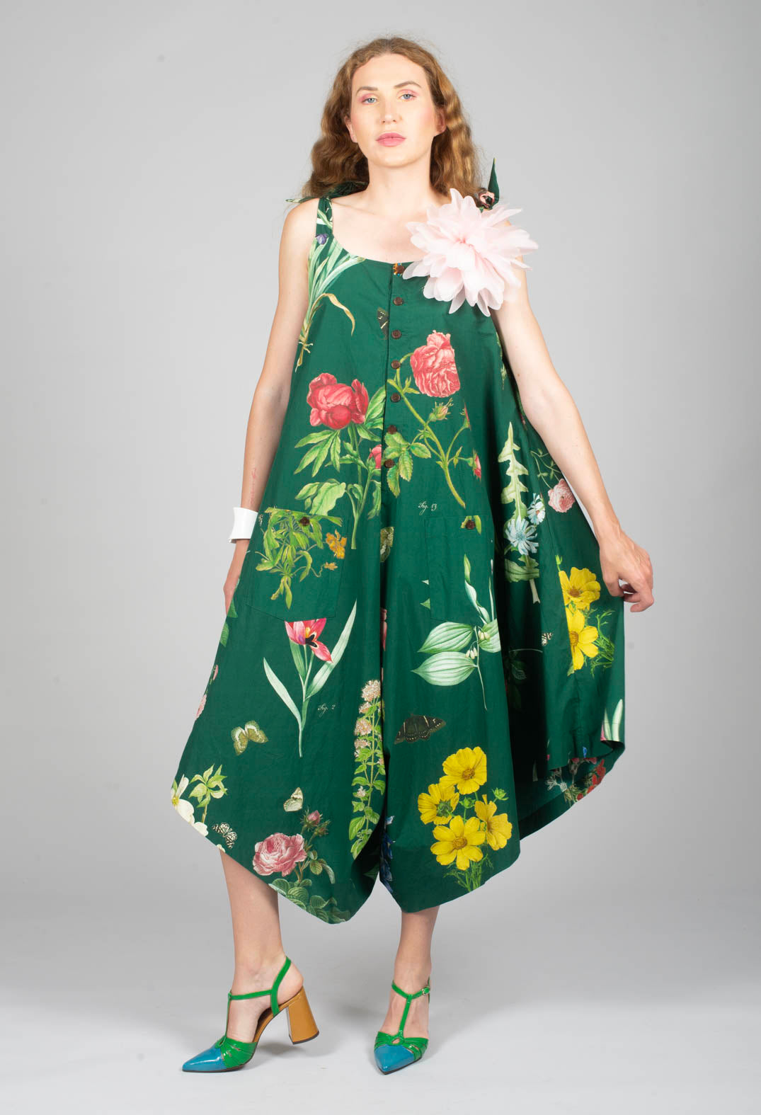 Patterned Jumpsuit in Jandin Vert