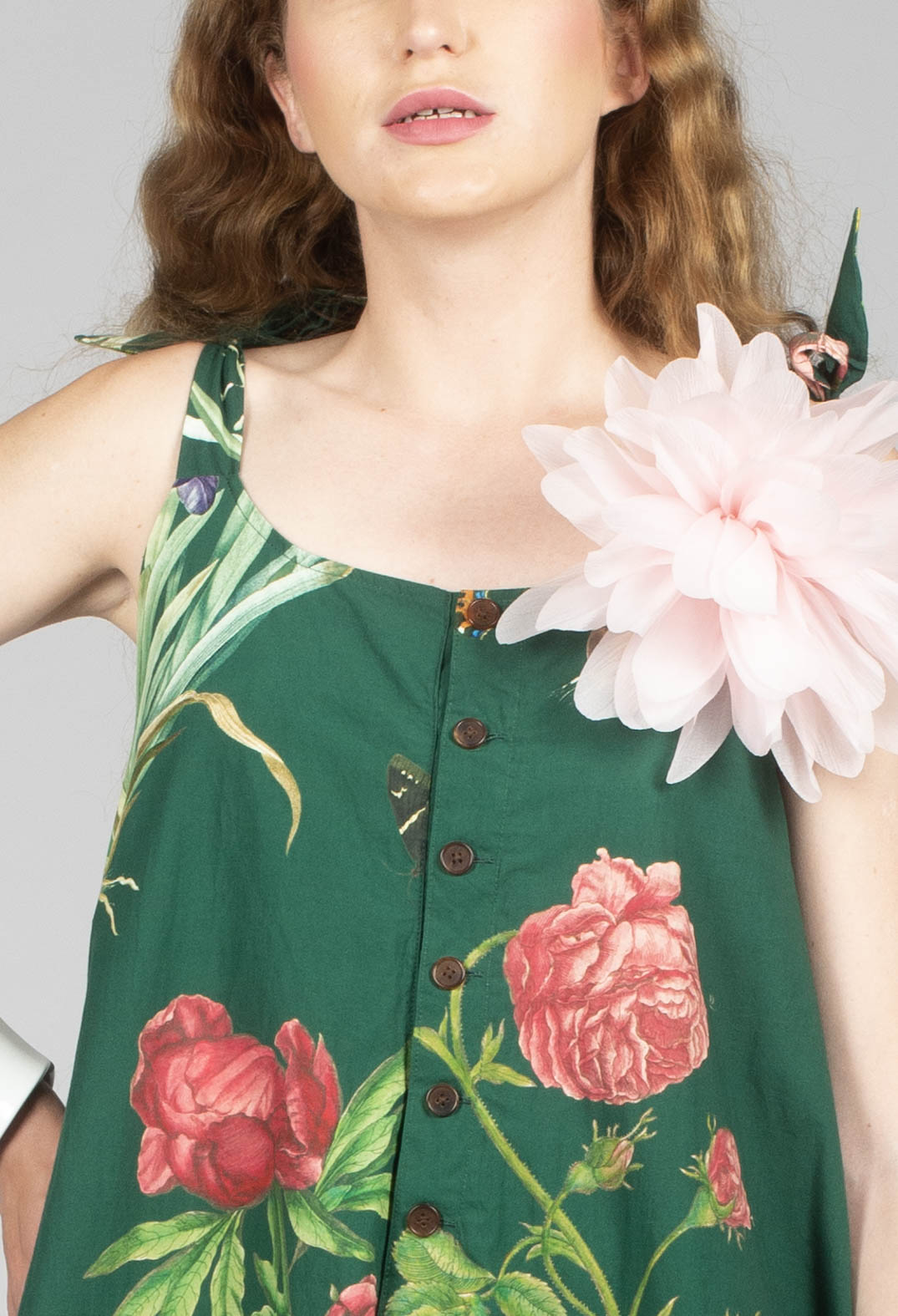 Patterned Jumpsuit in Jandin Vert