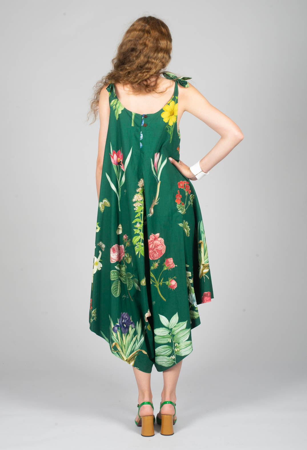Patterned Jumpsuit in Jandin Vert
