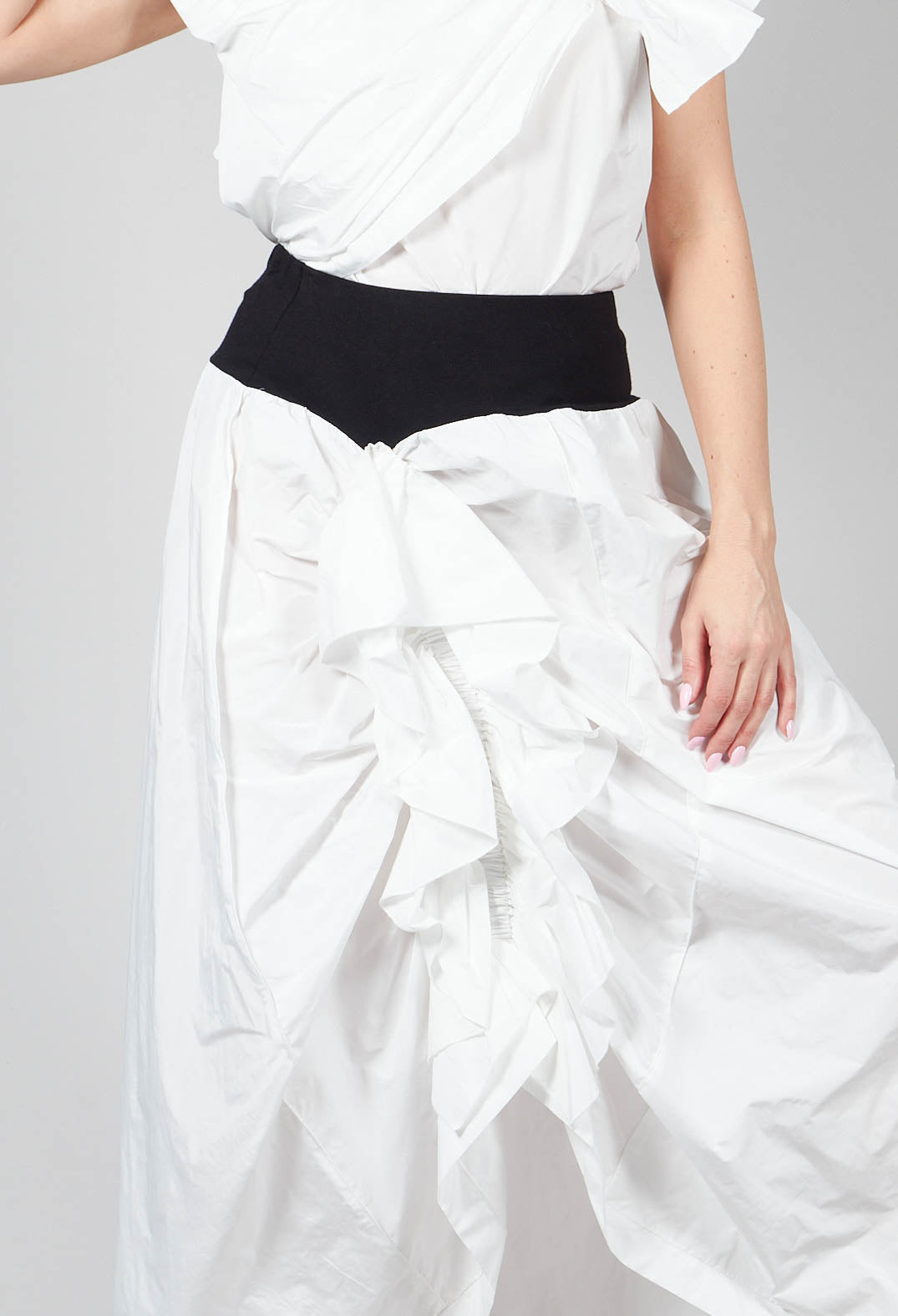 ORDI Skirt in Black with White