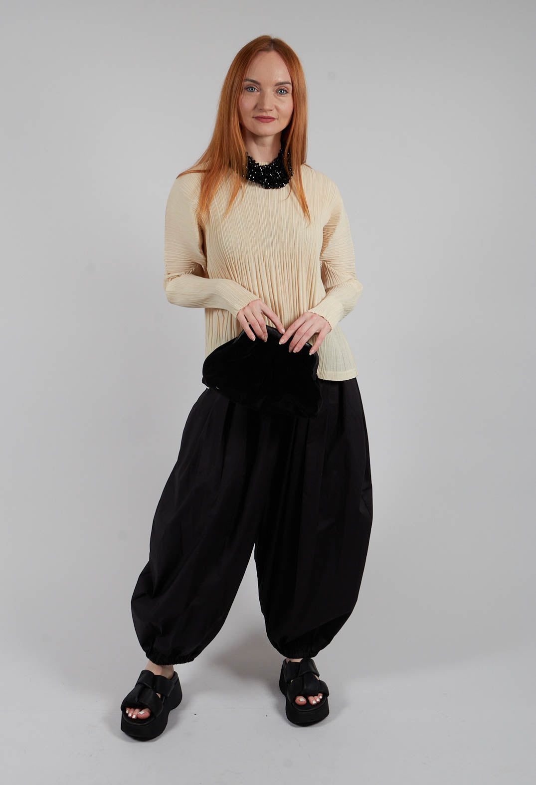 Balloon Trouser in Nero