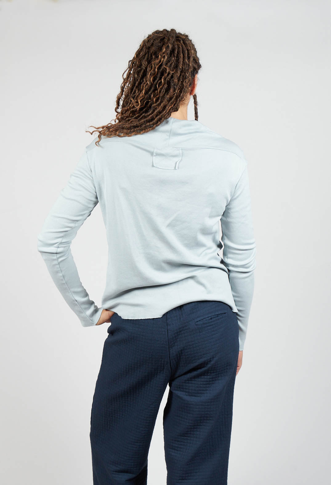 Off The Shoulder Shirt in Ghiaccio