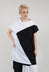Okej Tunic in White with Black