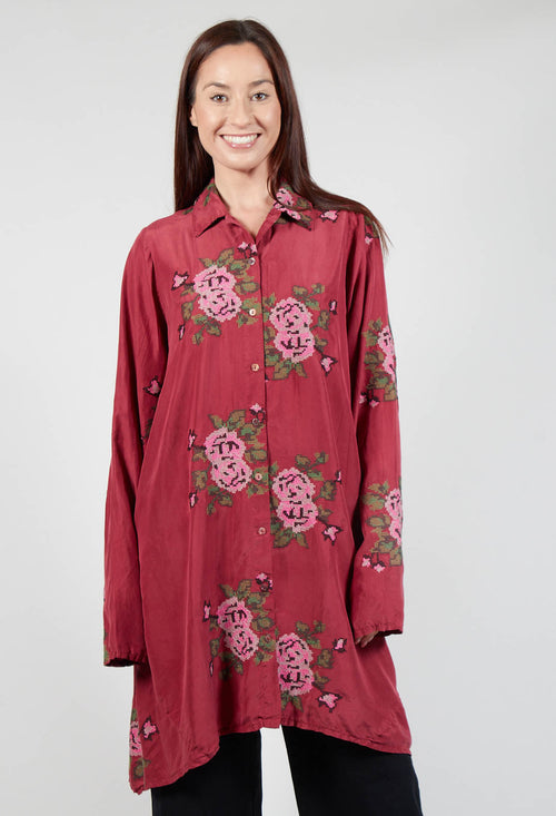 Origihell Shirt Dress in Ideal Red