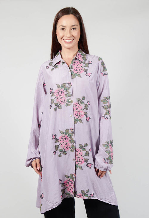 Origihell Shirt Dress in Yard Purple
