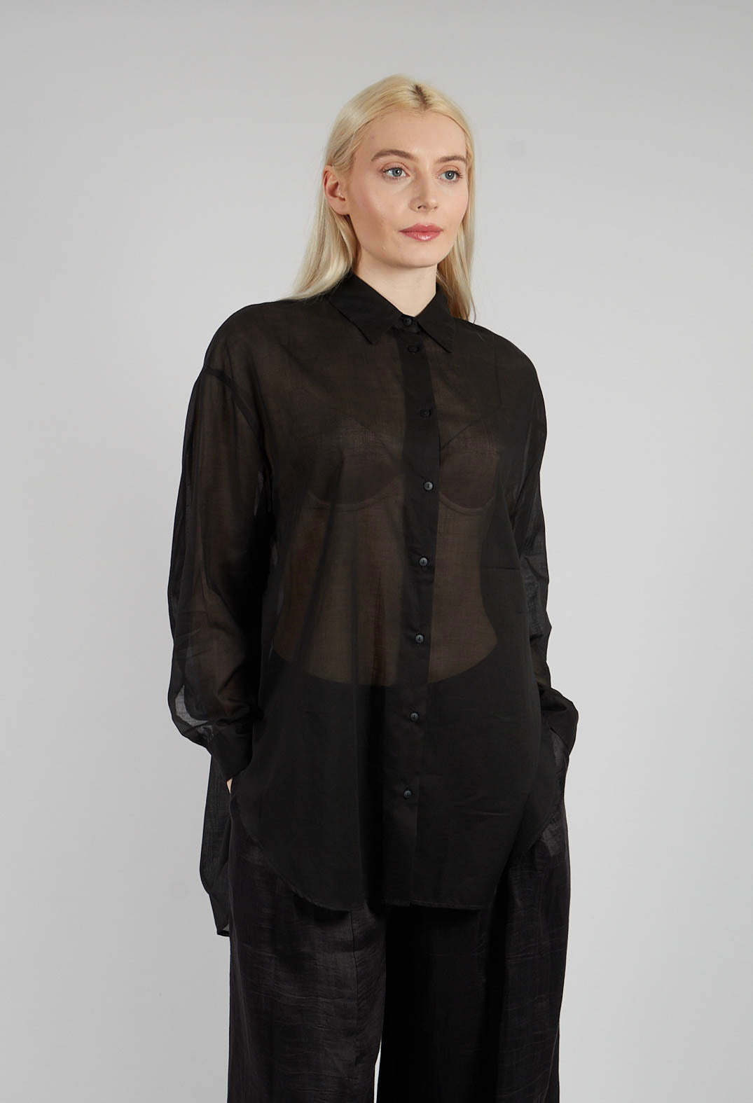 Over Shirt in Nero