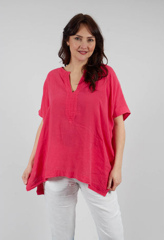 Oversized Kumiar Shirt in Laser Pink
