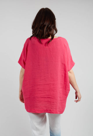 Oversized Kumiar Shirt in Laser Pink