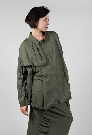 Oversized Shirt in Camp Print